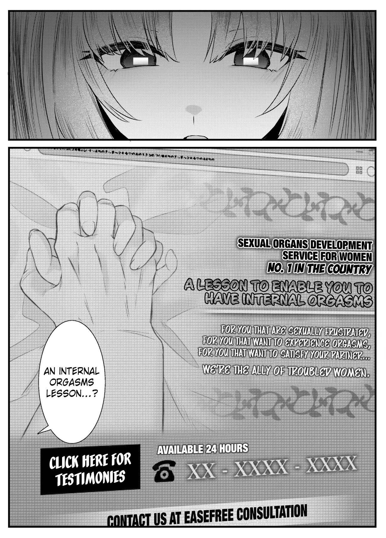 Hentai Manga Comic-Internal Orgasm Lesson -The Housewife Took a Real, Bareback Sex Lesson with a Another man for her Husband--Read-5